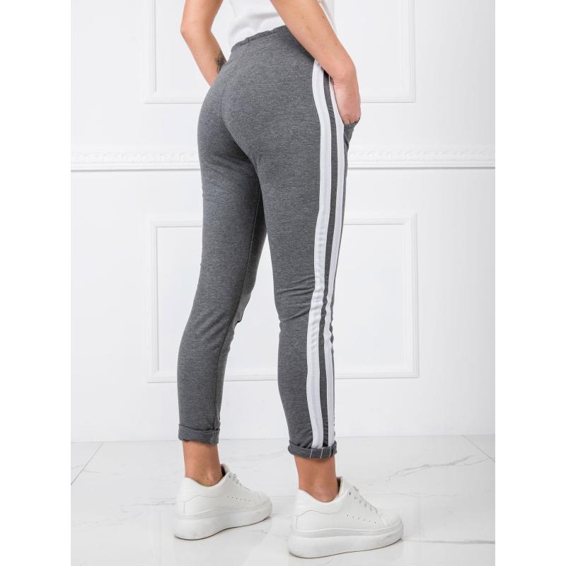 Dámske tmavosivé tepláky LANEY