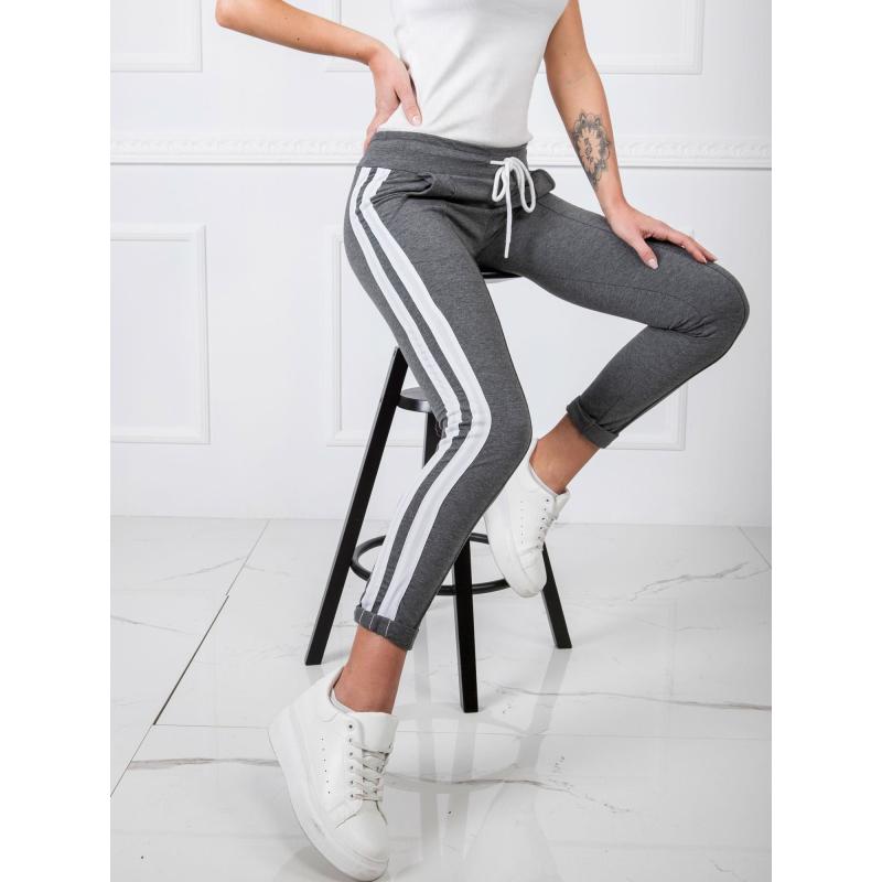 Dámske tmavosivé tepláky LANEY