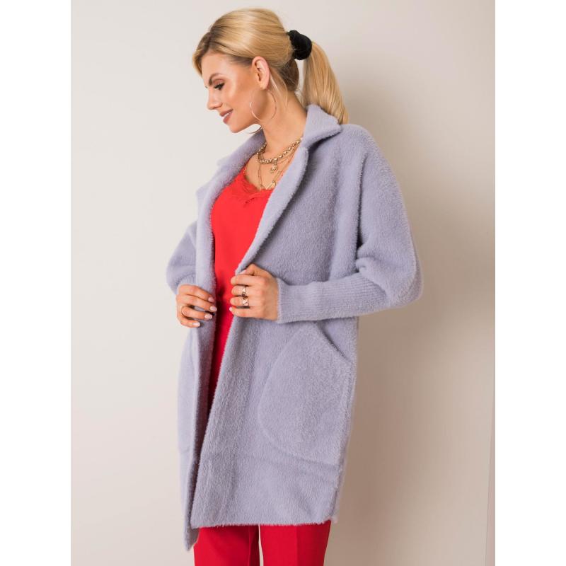 Dámský kabát z alpaky NORA šedý