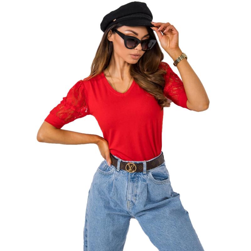 Női blúz Angel RUE PARIS vörös