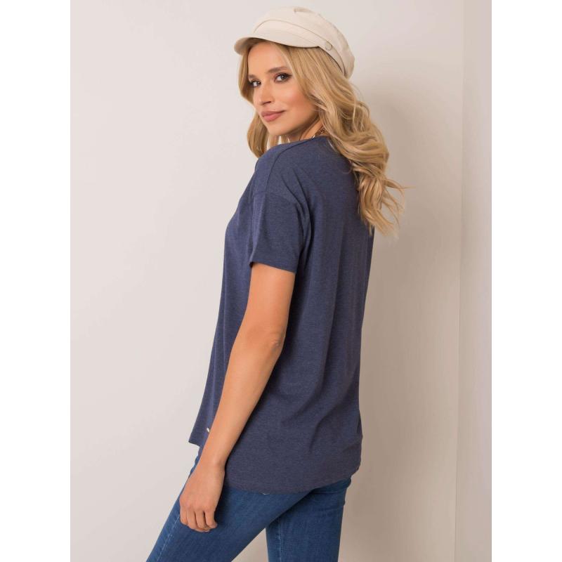 Női Amy DON'T KNOW ME póló tengerészkék