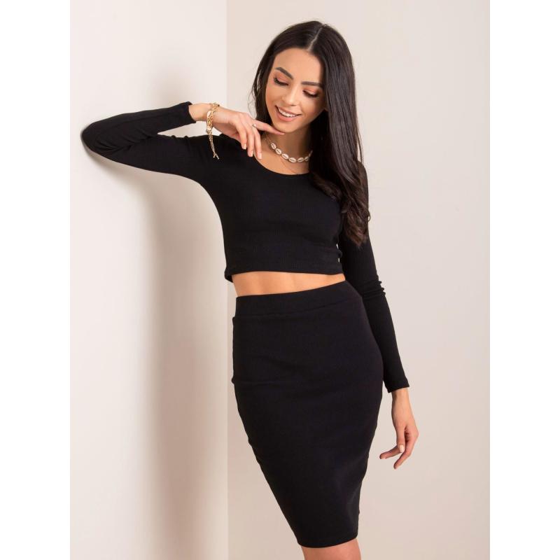 Dámska sukňa Luna RUE PARIS čierna