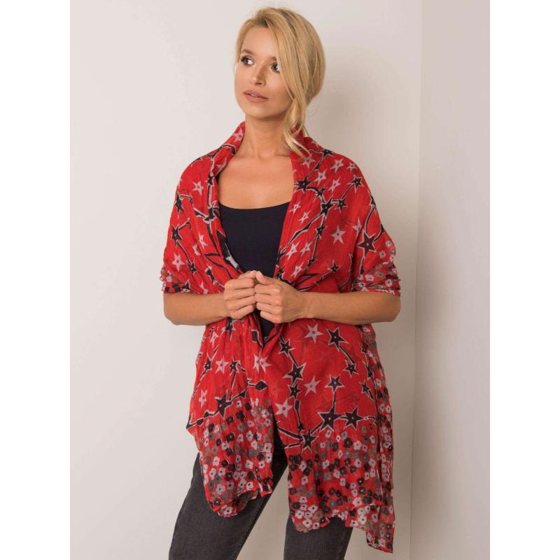 Dámska šatka kvetinová CATH červená