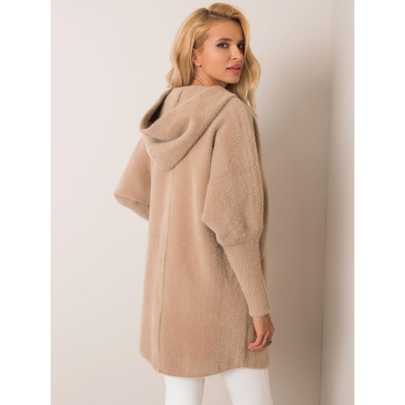 Dámský kabát z alpaky CAROLYN béžový 