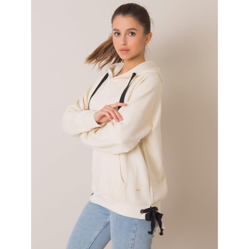 Női pulóver Cassie DON'T KNOW ME ekrü színű