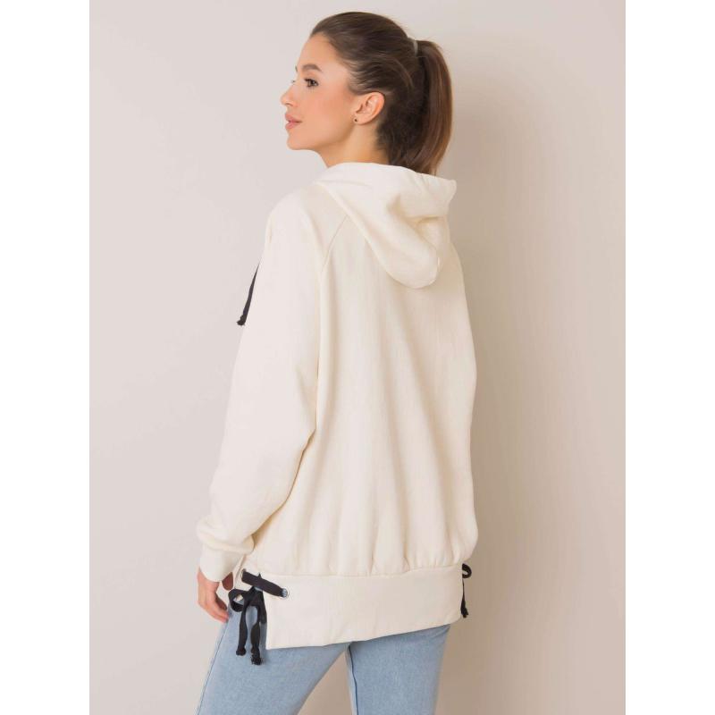 Női pulóver Cassie DON'T KNOW ME ekrü színű