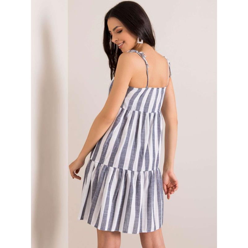 Női SEMILLIE ruha fehér és tengerészgyalogos színben