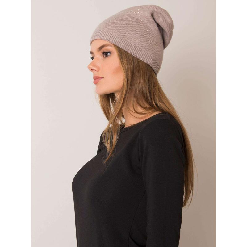 Dámská čepice zimní RUE PARIS béžová 