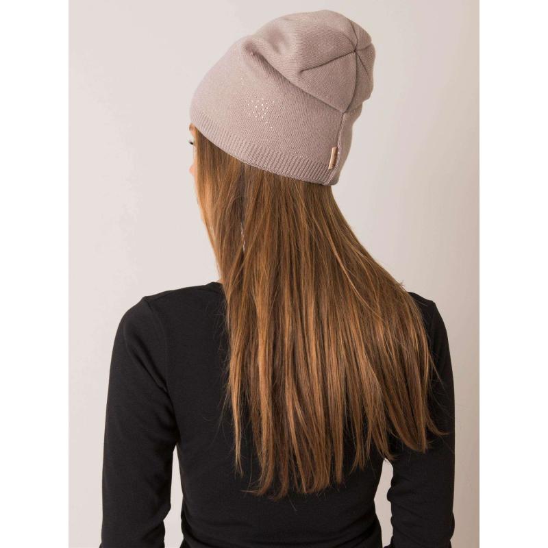 Dámská čepice zimní RUE PARIS béžová 
