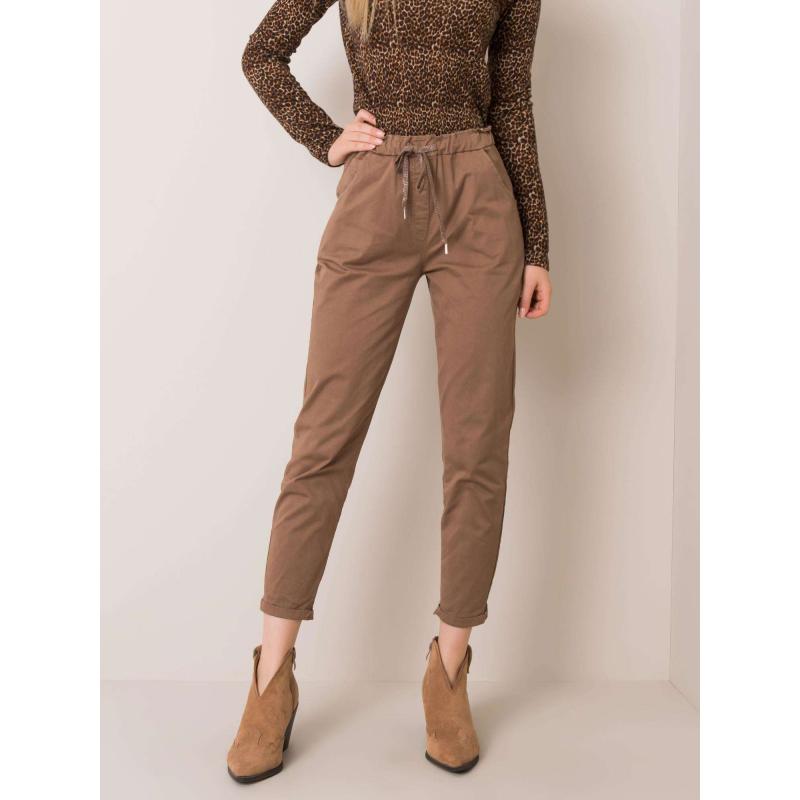 Dámské kalhoty CARRIE tmavě béžové
