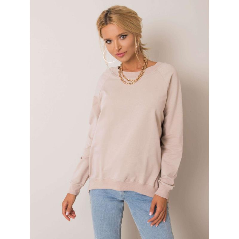 Dámska mikina Leila RUE PARIS beige