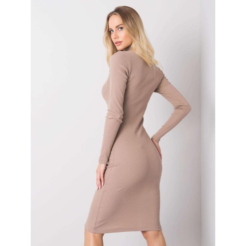 Dámské šaty Livia RUE PARIS tmavě béžové 