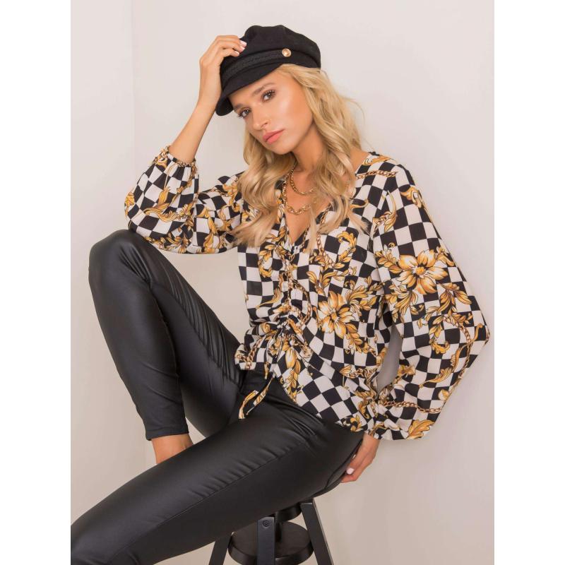 Dámská halenka BLAIRE černo-ekrová 