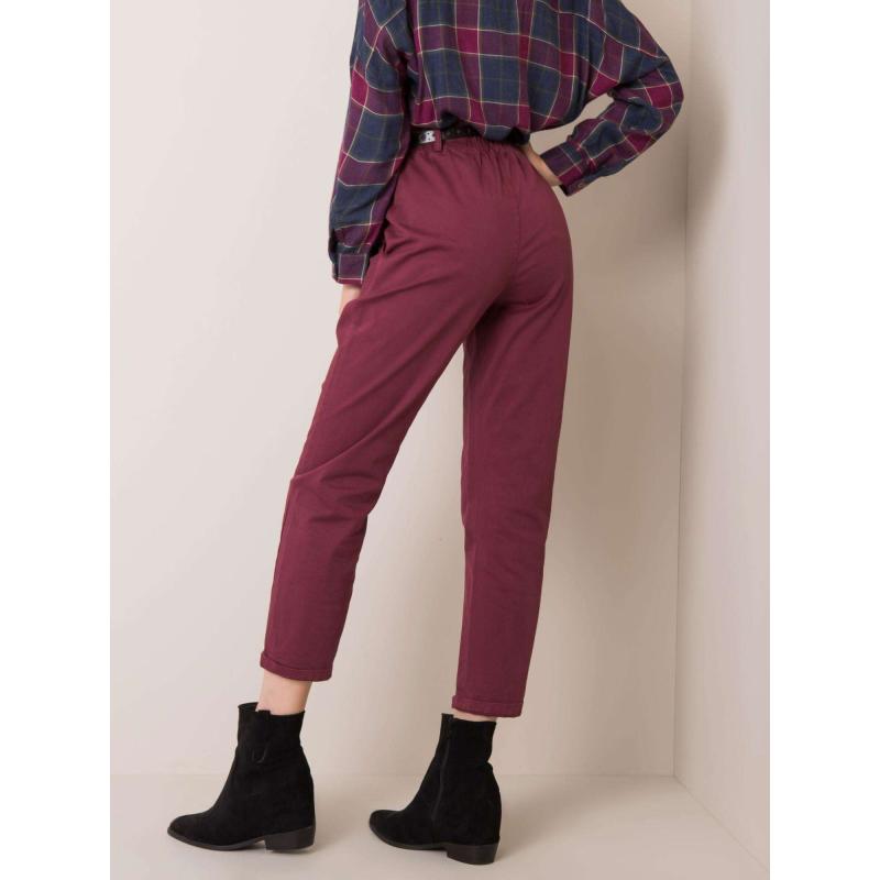 Dámské kalhoty CASSIE bordó 