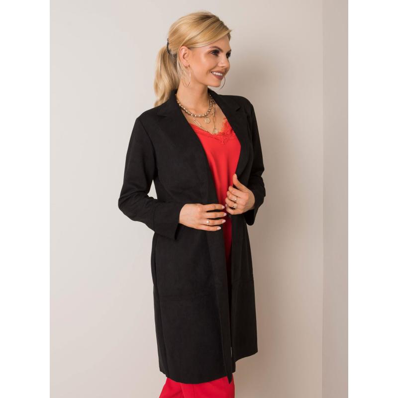 Női Sellina szarvasbőr kabát STITCH & SOUL fekete