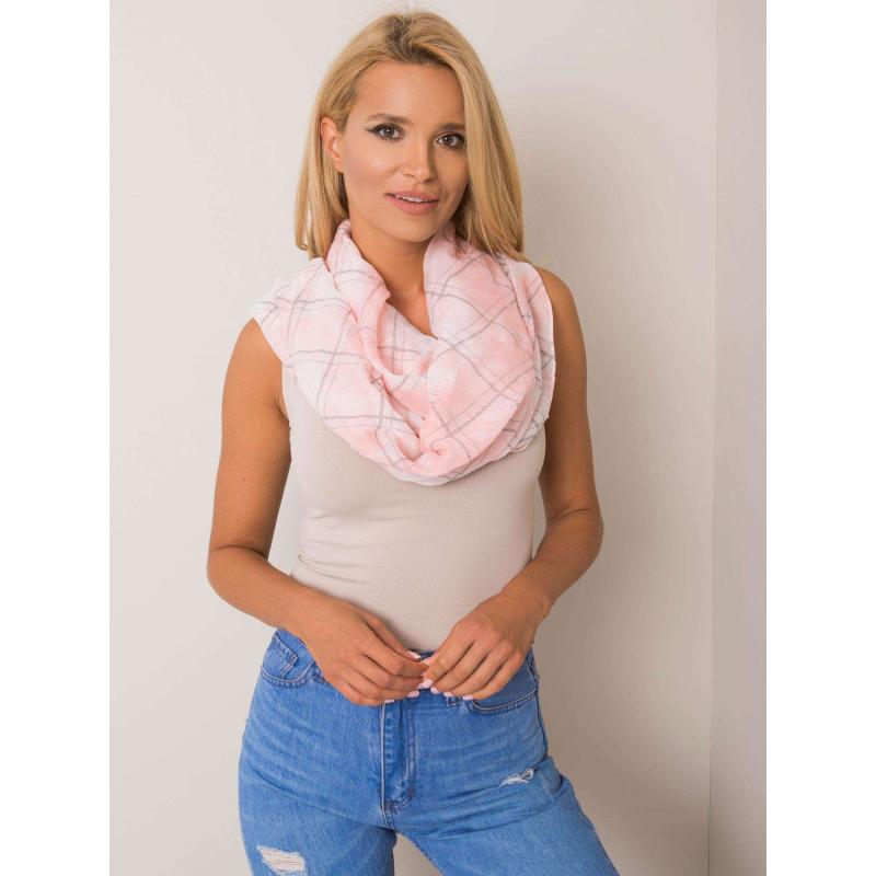 Rózsaszín kockás sál