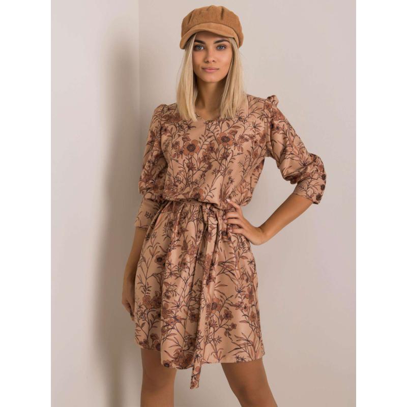 Dámské šaty ALISSIA světle hnědé 