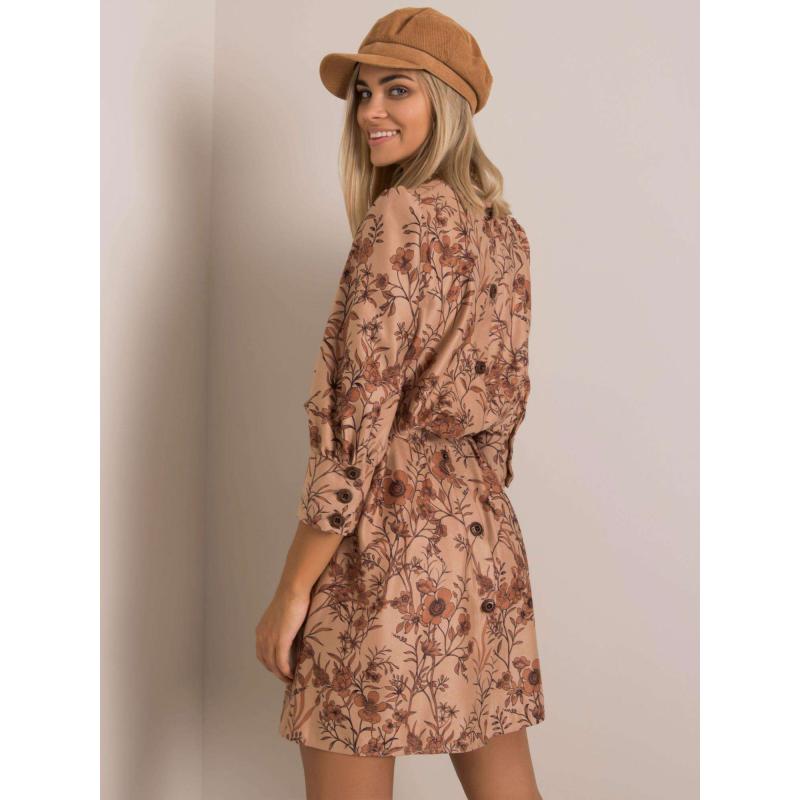 Dámské šaty ALISSIA světle hnědé 