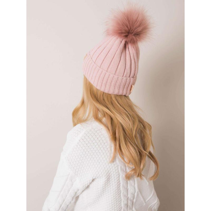 Dámská čepice RUE PARIS světle růžová 