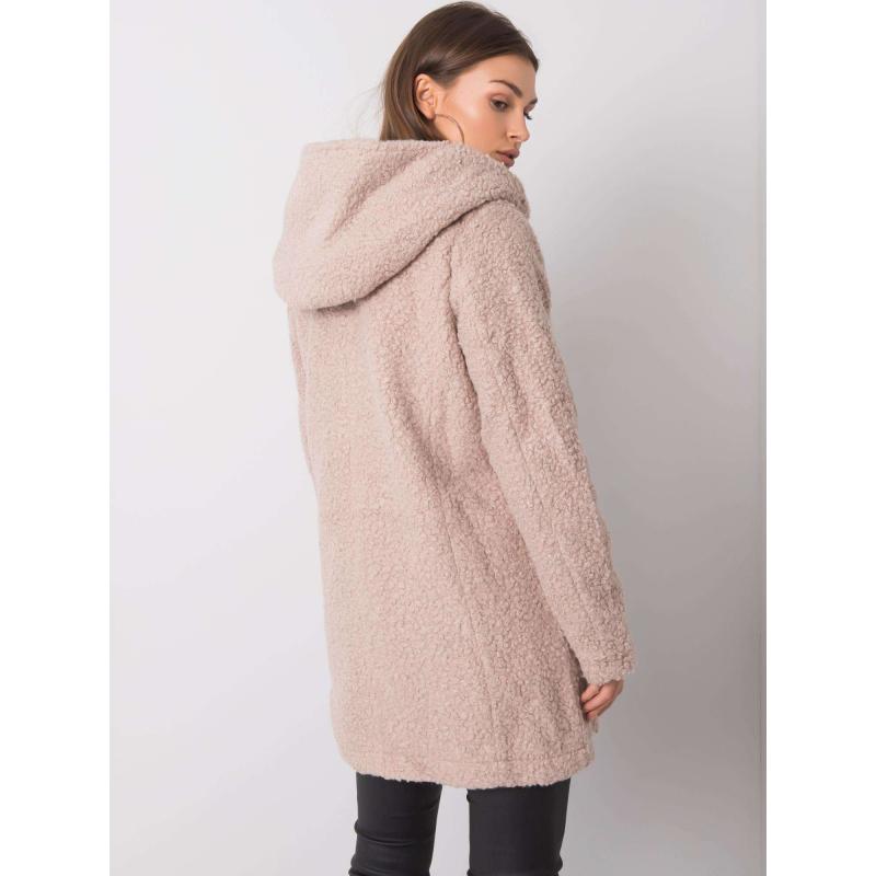 Dámský kabát z bouclé BEVERLY béžový 