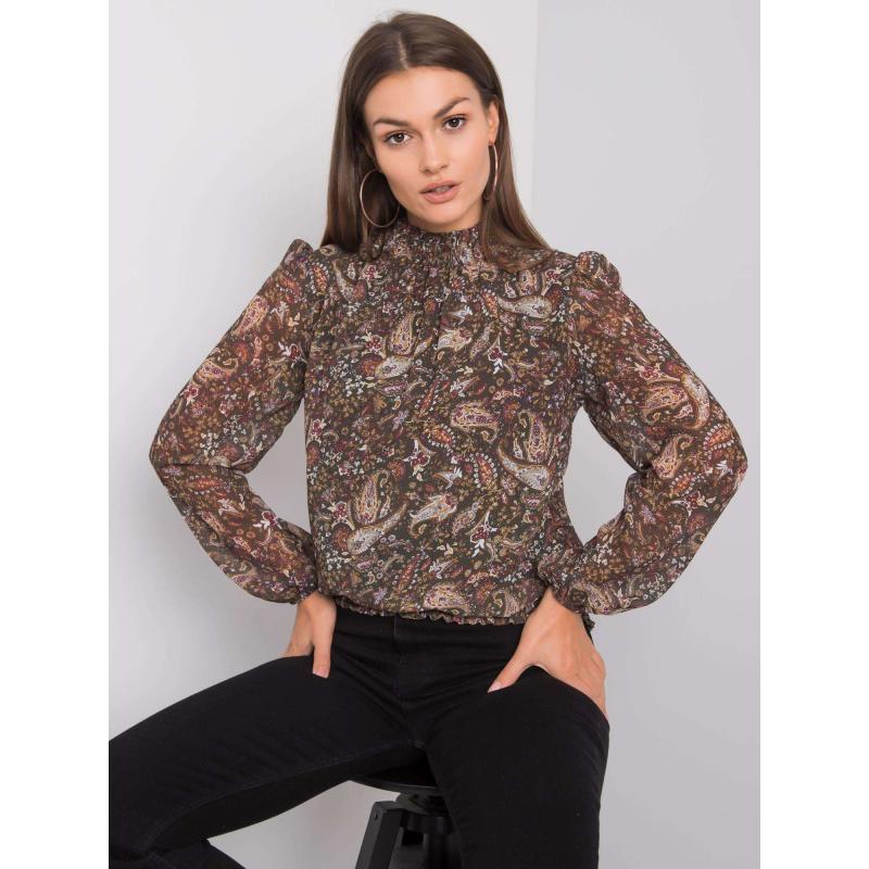 Női blúz Raya SUBLEVEL sötétzöld