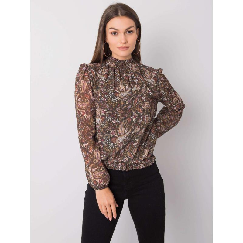 Női blúz Raya SUBLEVEL sötétzöld