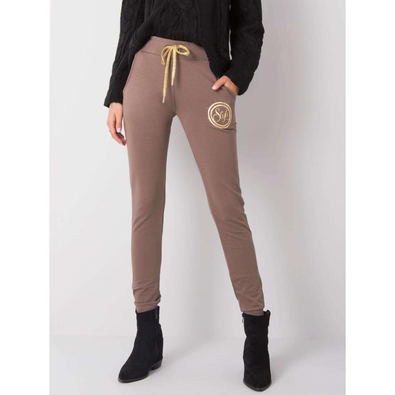 Dámské tepláky STYLE světle hnědé 