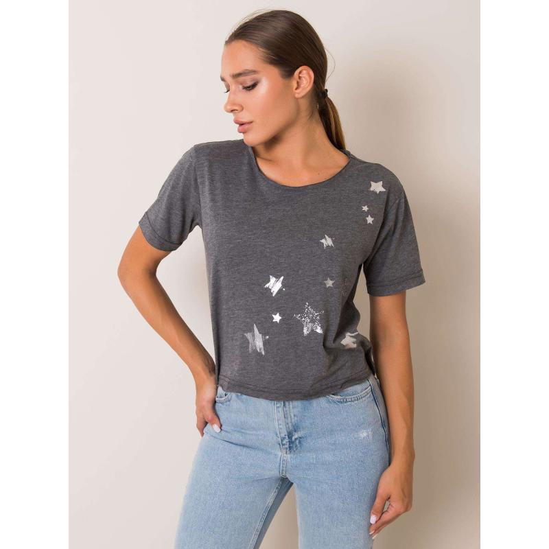 Női póló Star FOR FITNESS sötét szürke