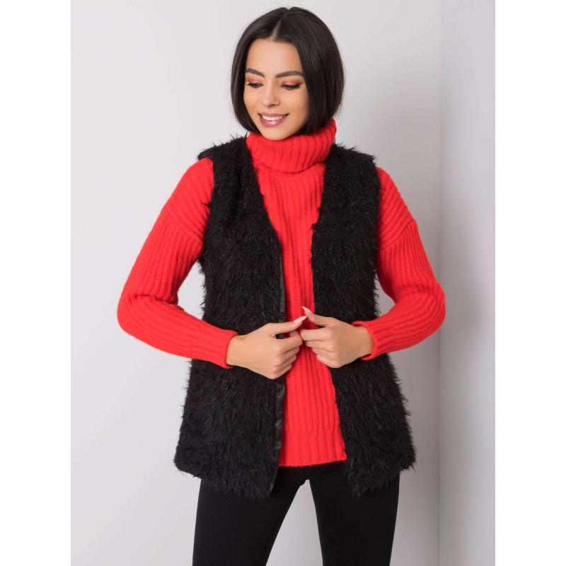 Női szőrmemellény Chilly OCH BELLA fekete