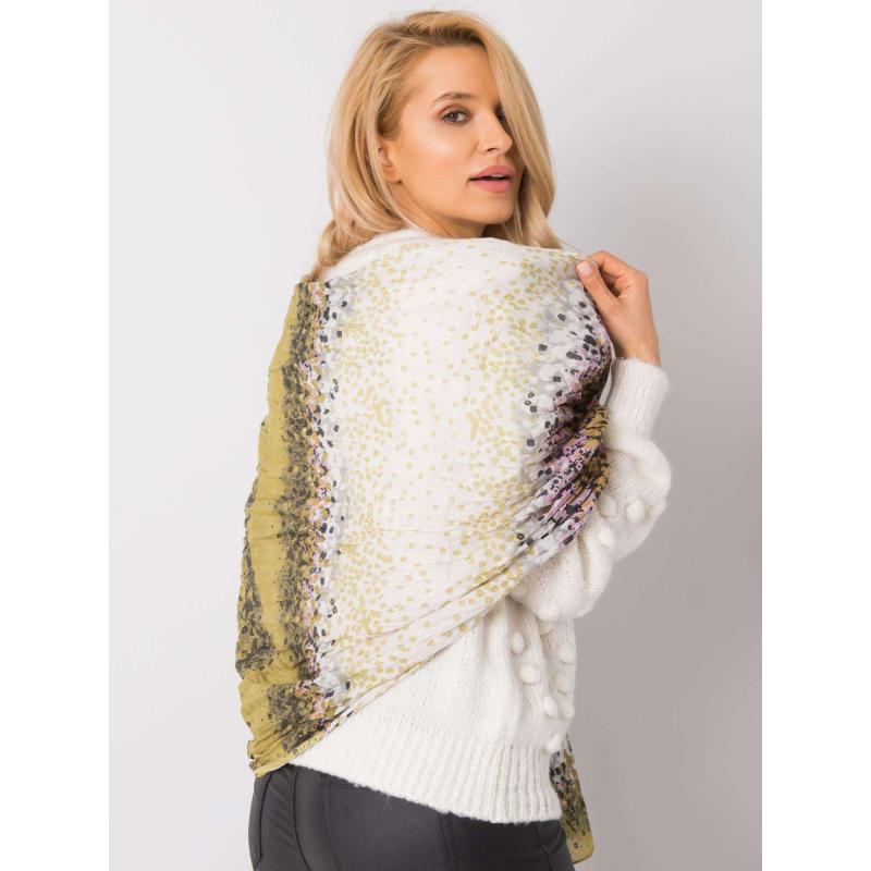 Női virágos sál DOMINIK világoszöld