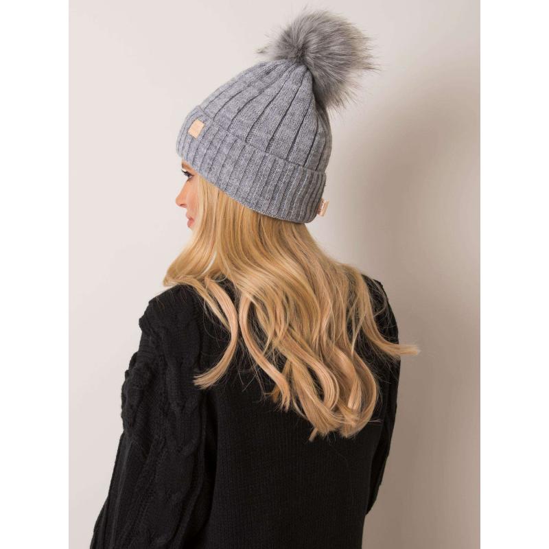 Dámská čepice RUE PARIS šedá 