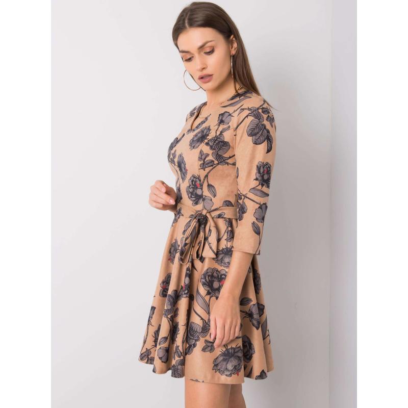 Dámské šaty ISSY béžovo-šedé 