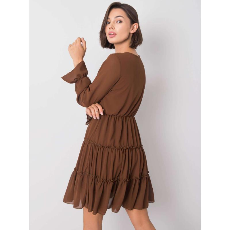 Dámske šaty YANA hnedé