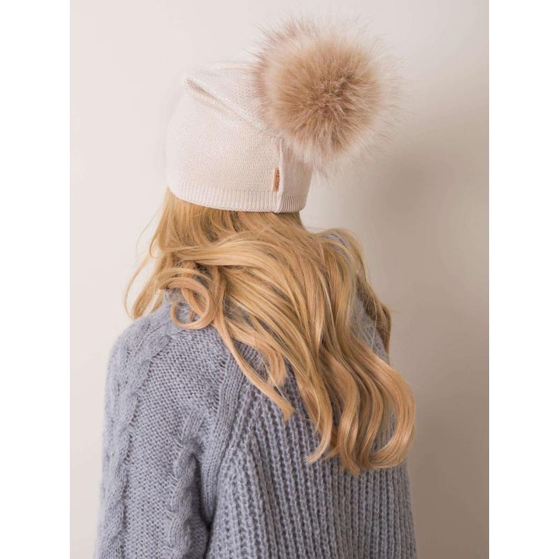 Béžová zimní čepice RUE PARIS