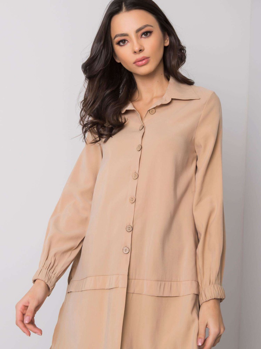 Dámska tunika Adelaida RUE PARIS beige