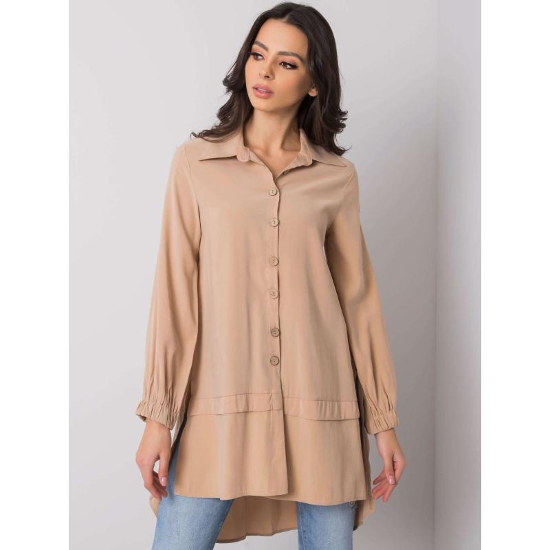 Dámská tunika Adelaida RUE PARIS béžová 