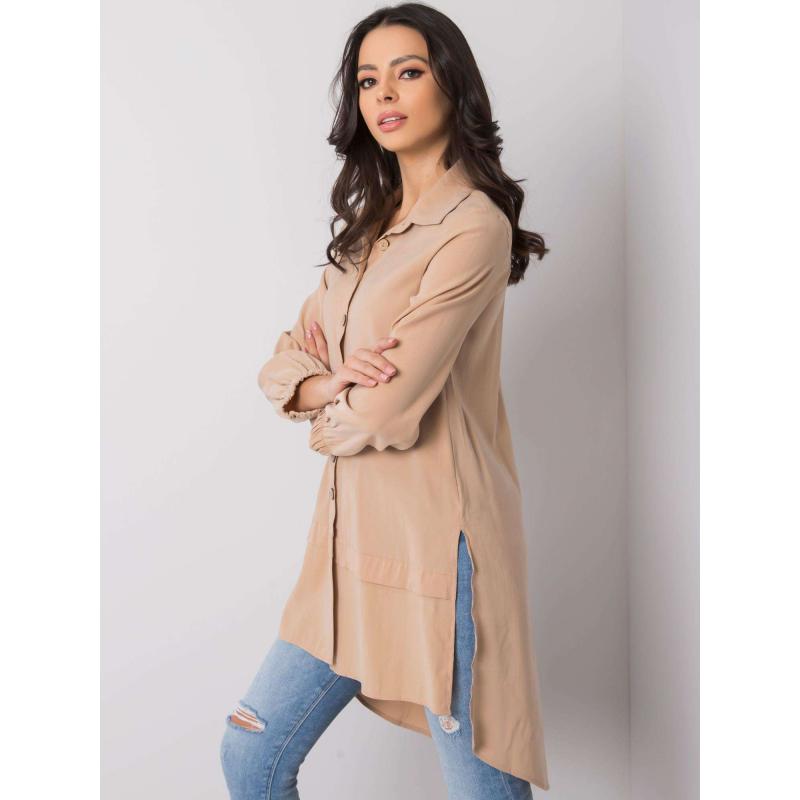 Dámská tunika Adelaida RUE PARIS béžová 