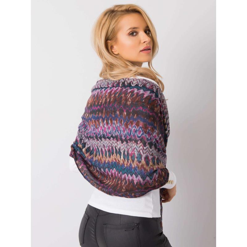 Dámska šatka DAKOTA fialovo-hnedá