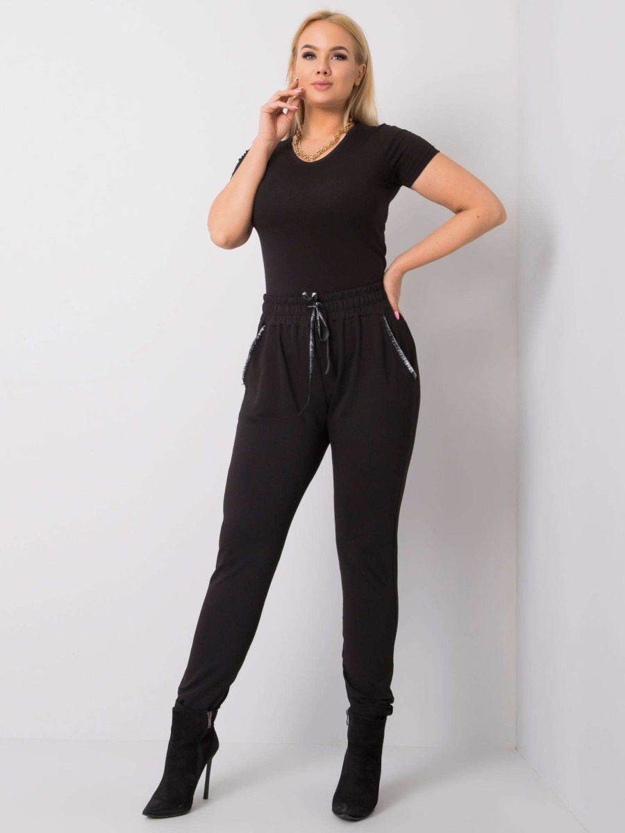 Dámske plus size tepláky SAVAGE black