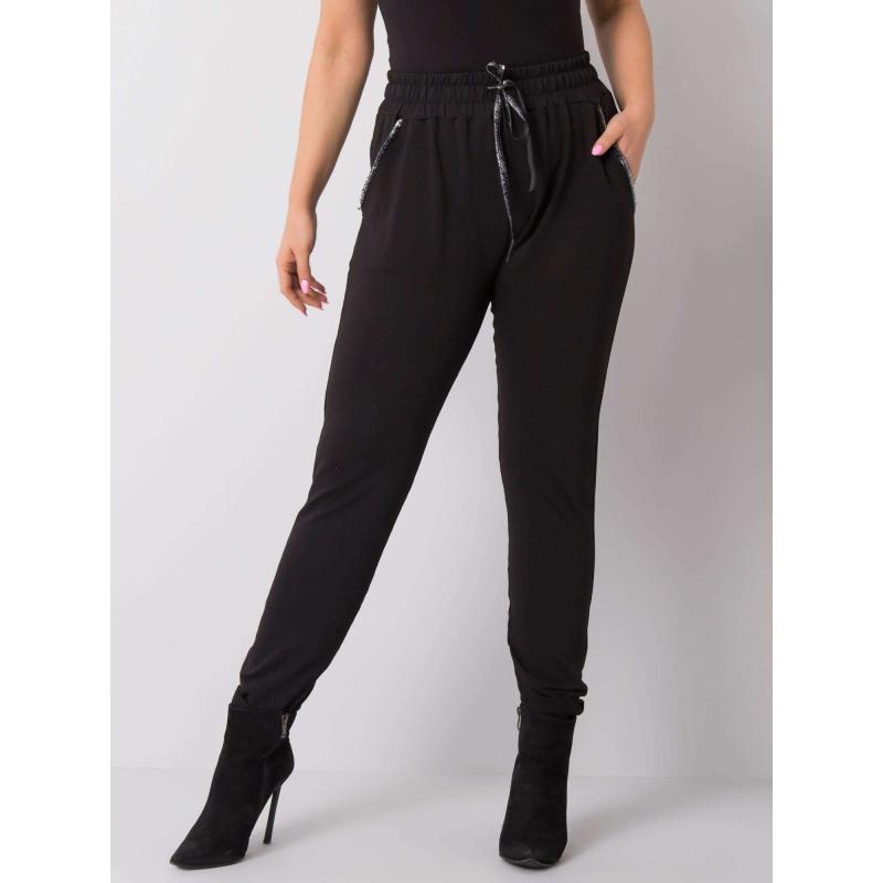 Dámské tepláky plus size SAVAGE černé  