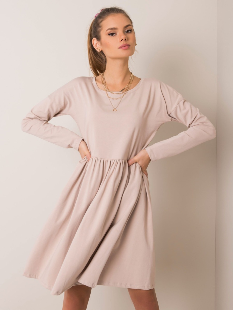 Dámske šaty Vega RUE PARIS beige