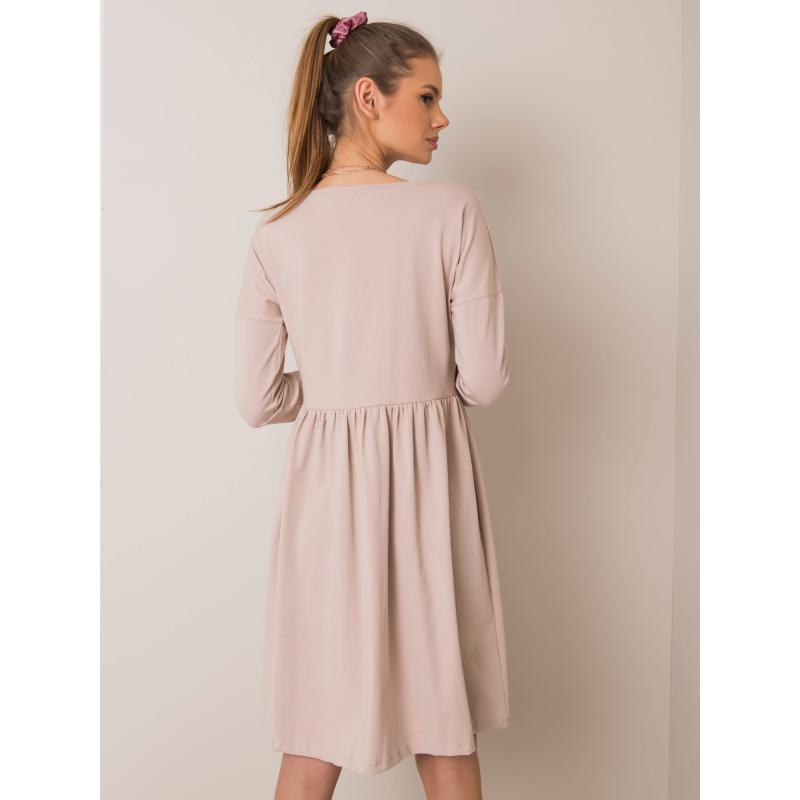 Dámské šaty Vega RUE PARIS béžové 