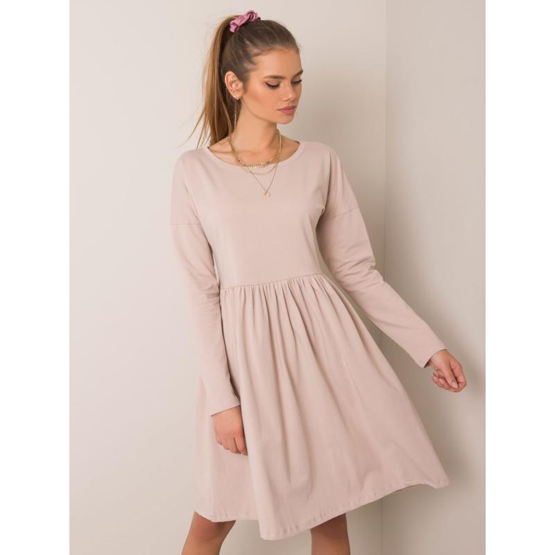 Dámské šaty Vega RUE PARIS béžové 