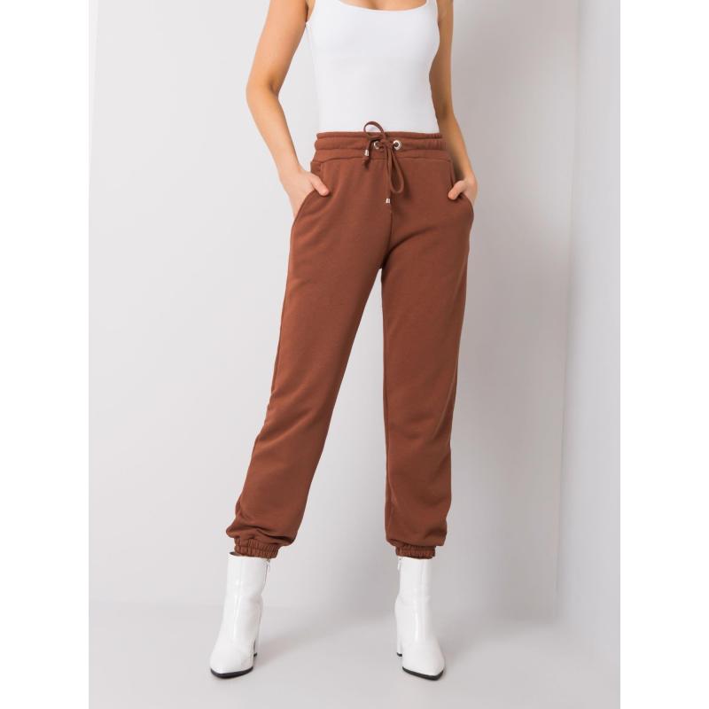 Dámské tepláky Agueda RUE PARIS hnědé 