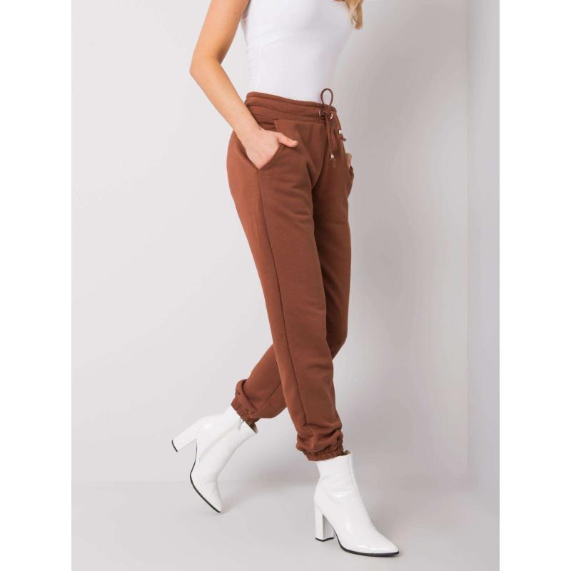 Dámské tepláky Agueda RUE PARIS hnědé 