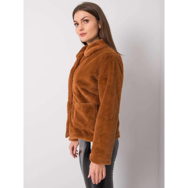 Női szőrme kabát Nyla RUE PARIS barna