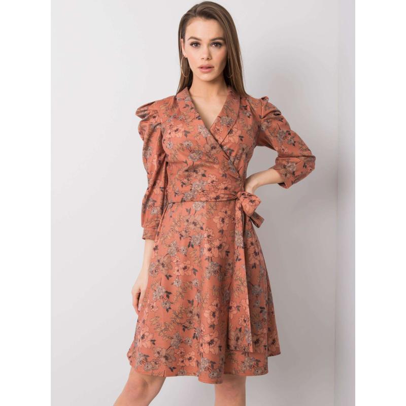 Dámské šaty ELOISE světle hnědé 