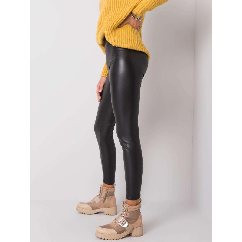 Dámske legíny z organickej kože Briana RUE PARIS black