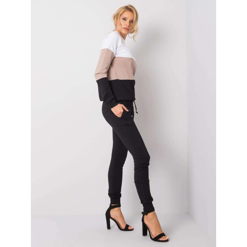 Dámsky set Sandra RUE PARIS beige-black