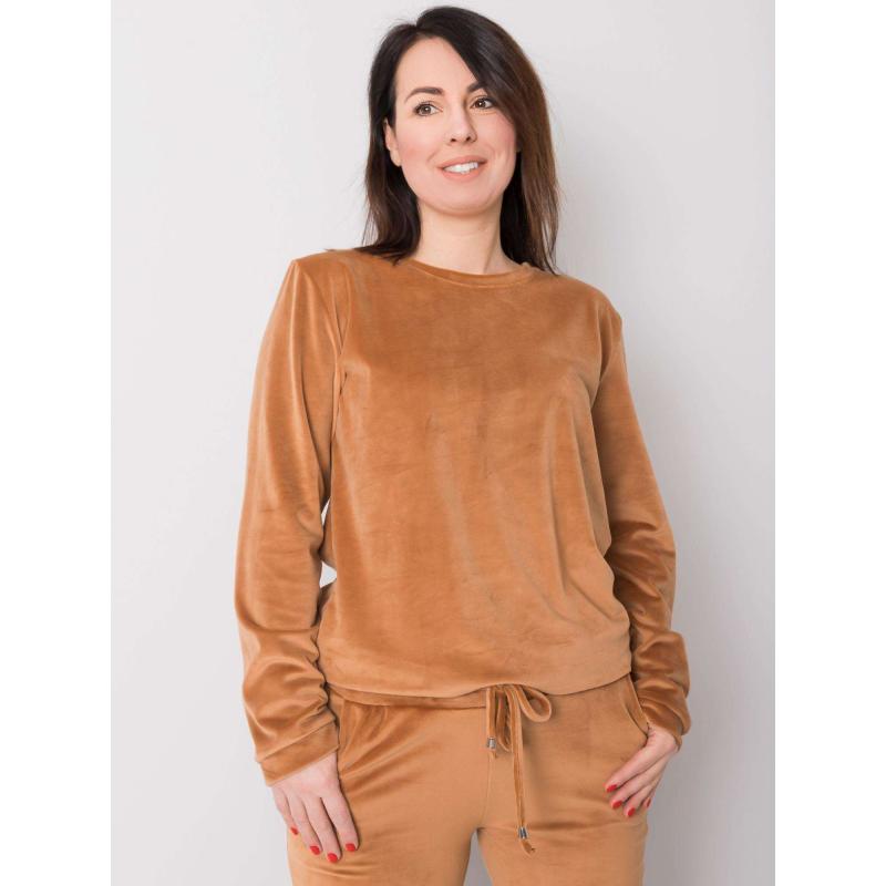 Dámský set plus size JEANE hnědý